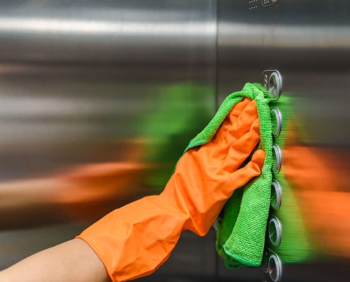 como limpar elevador de inox